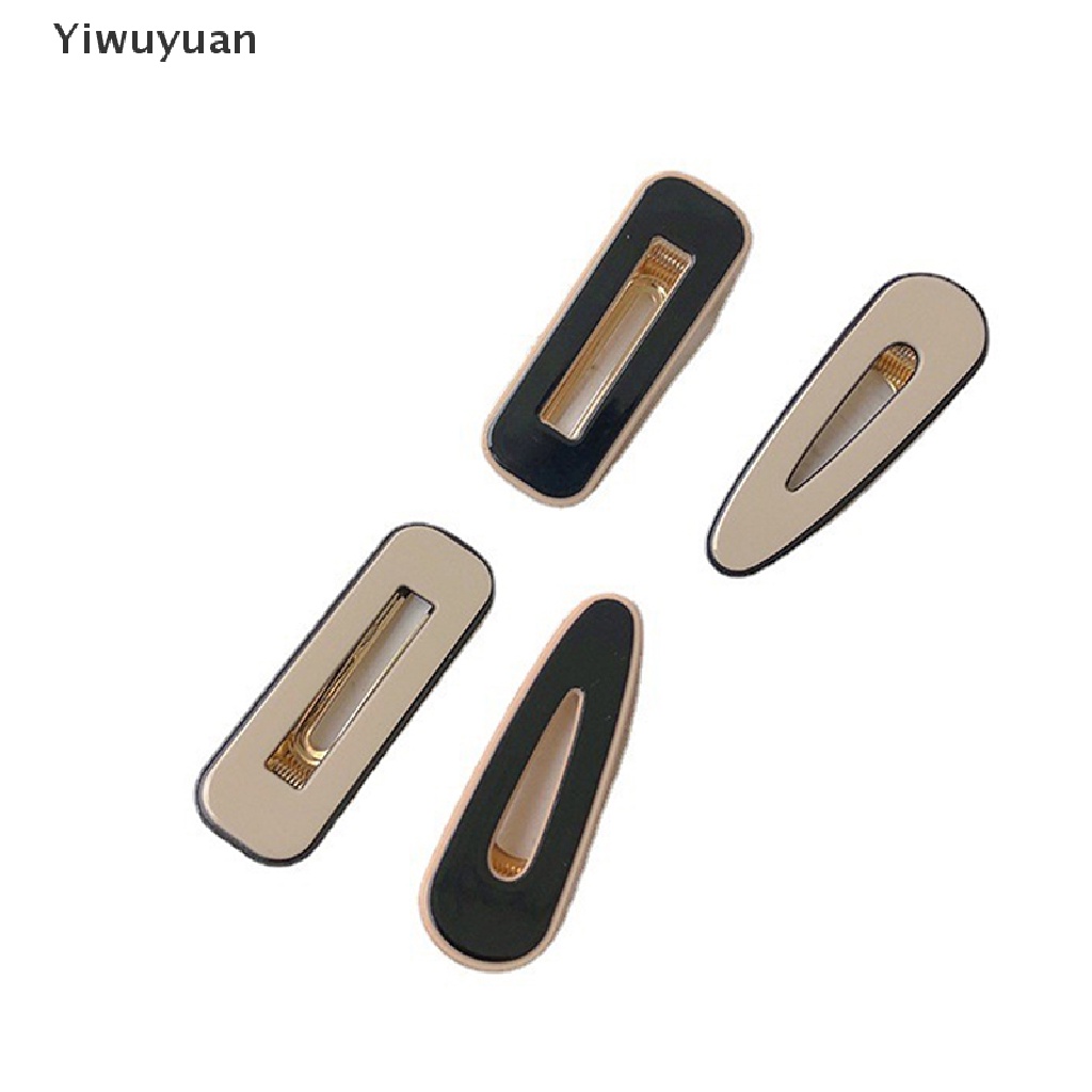 < Yiwuyuan > Bộ 2 Kẹp Tóc Hình Học Thanh Lịch Cho Nữ