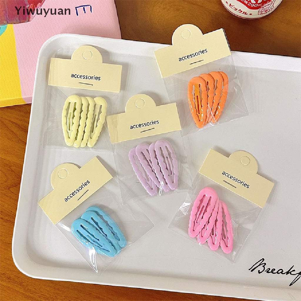 Bộ 4 Kẹp Tóc Hình Giọt Nước Dễ Thương Cho Bé Gái