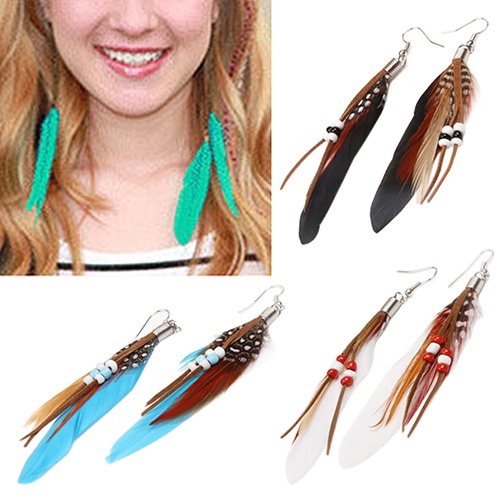 [Fairy4] Bông Tai Lông Ngỗng Handmade Sang Trọng Cho Nữ