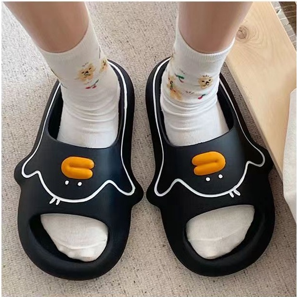 Dép Đi Trong Nhà Chống Trượt Họa Tiết Chú Vịt Hoạt Hình Đáng Yêu Thời Trang 2023 Cho Nữ