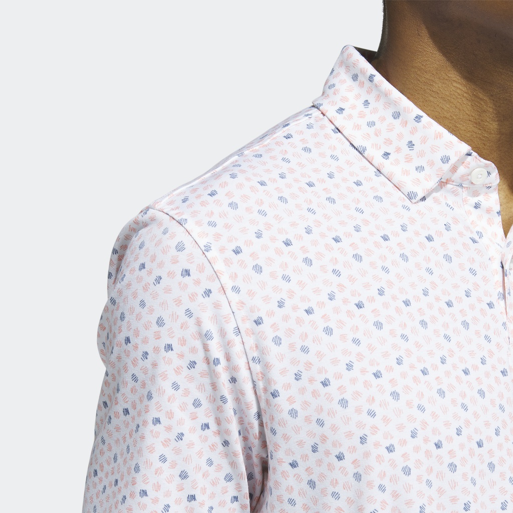 Adidas Đánh gôn Áo Polo Golf Họa Tiết Go-To Nam trái cam HS1120