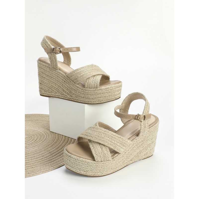 Sandal Đế Xuồng Thiết Kế Mới Thời Trang Mùa Hè Dành Cho Nữ