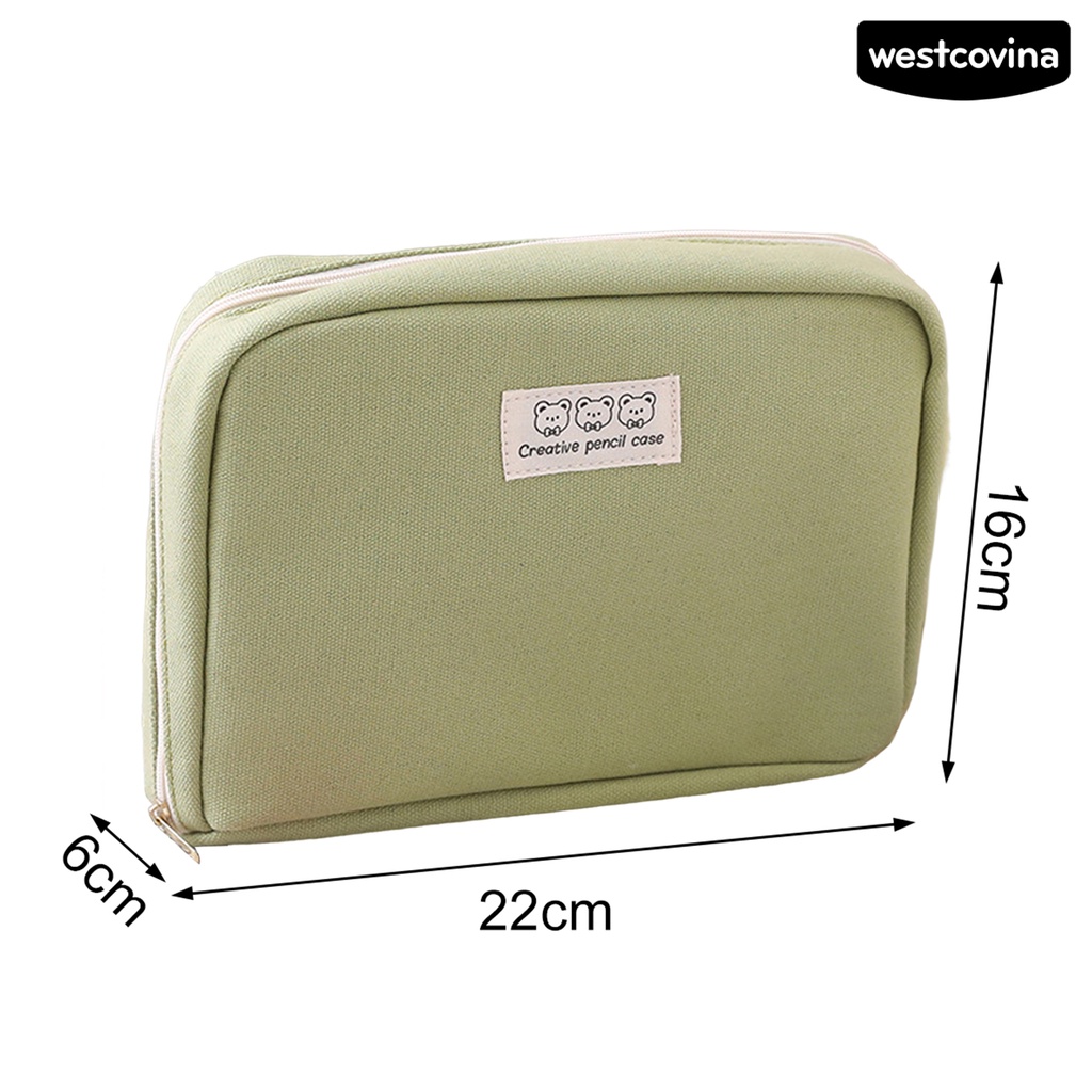 [COD]♪Túi Đựng Bút Chống Bụi Sức Chứa Lớn 90 Độ Có Khóa Kéo Tiện Dụng