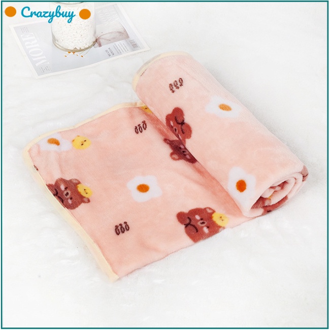Cr Chăn Nỉ Mềm Mại Thoải Mái Ấm Áp Chống Trượt Cho Thú Cưng