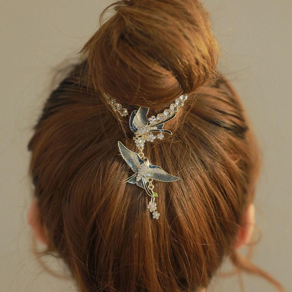 26EDIE Trâm Cài Tóc Đuôi Ngựa Thiết Kế Sáng Tạo Phong Cách Hanfu Cho Nữ