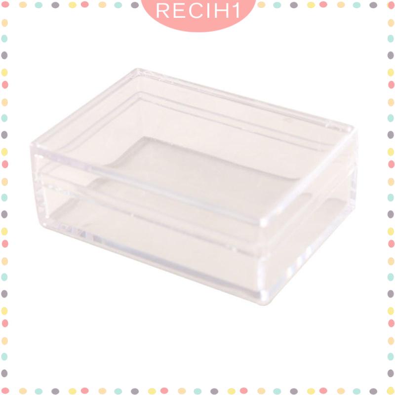 Hộp Đựng Đồ Chơi Mini Có Nắp Chống Bụi Trong Suốt Đa Năng Cho Nhà Búp Bê Tỉ Lệ 1 / 12