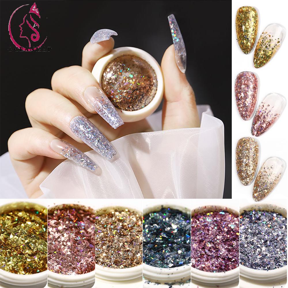 [Hàng mới về] Bột Kim Tuyến 3D Lấp Lánh Trang Trí Móng Tay Diy