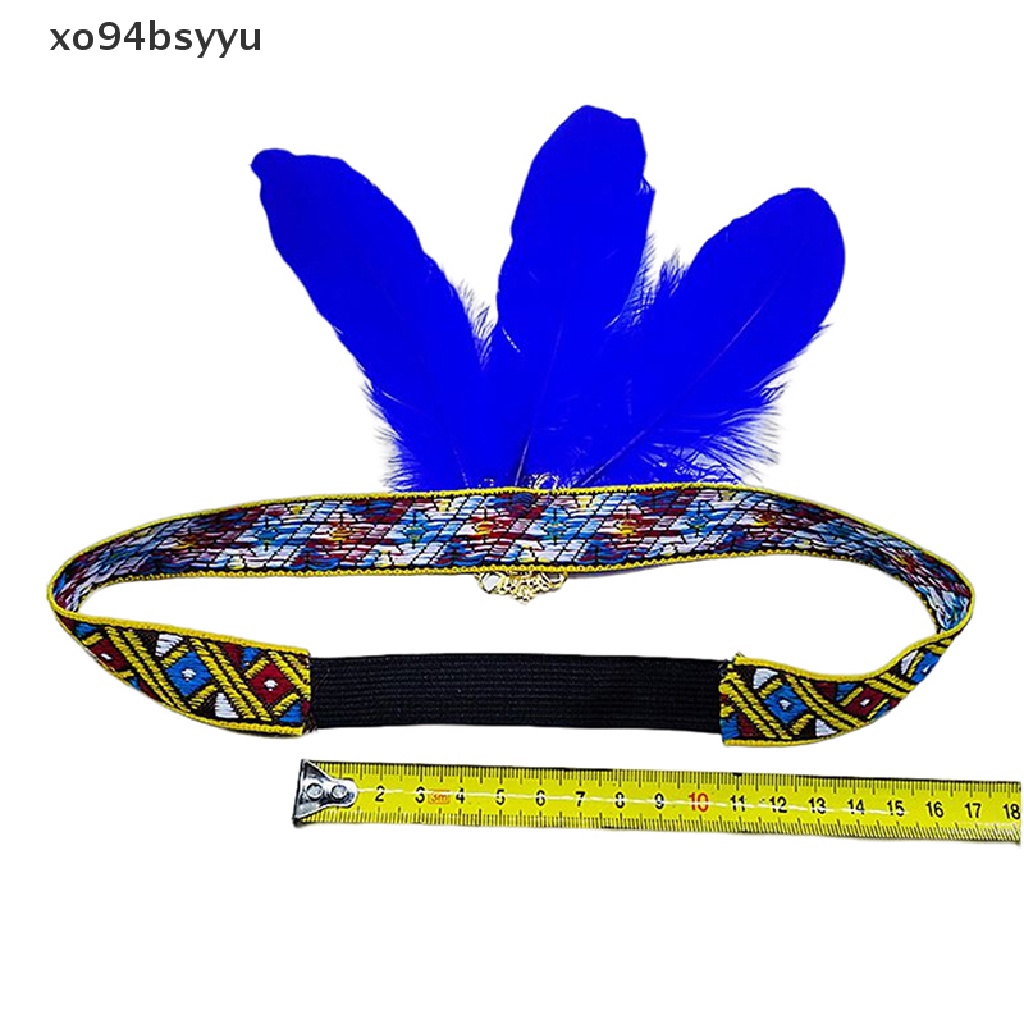 Băng Đô Cài Tóc xo94bsyyu Họa Tiết Lông Vũ Phong Cách Bohemian Ấn Độ