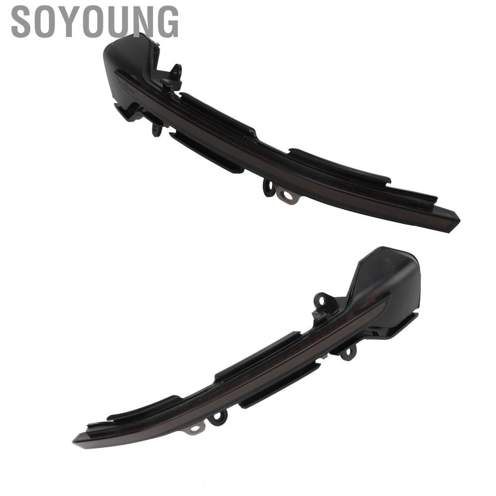 Soyoung Rearview Mirror Turn Signal Light Smoked Black Yellow Side Lamp Indicator Replacement For SEAT Leon Mk3 5F