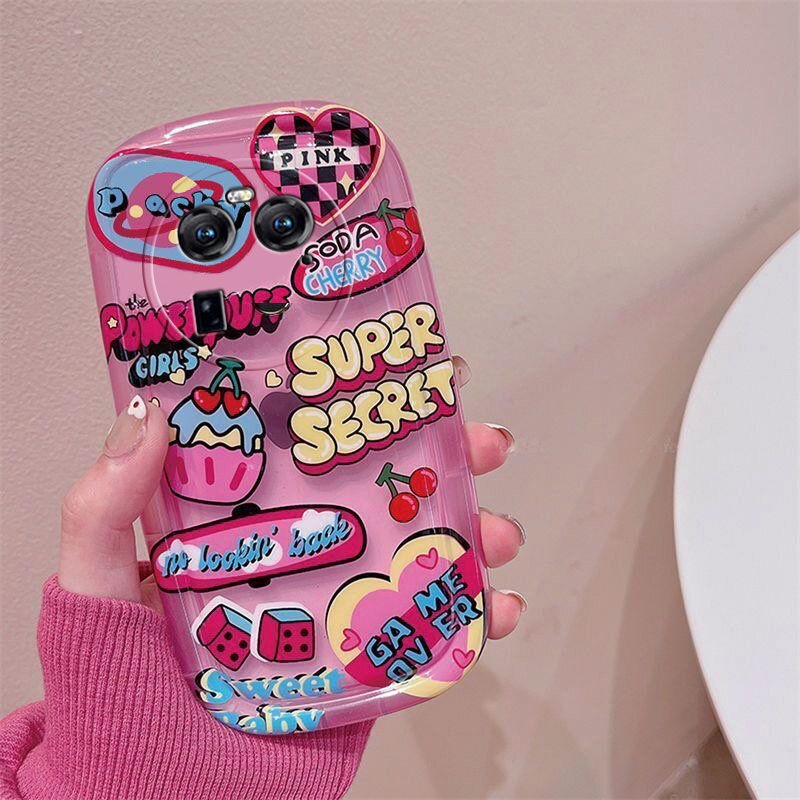 Ốp Điện Thoại Dẻo Trong Suốt Họa Tiết Trái Tim Phong Cách Graffiti Chống Rơi Cho Oppofindx6 X6pro