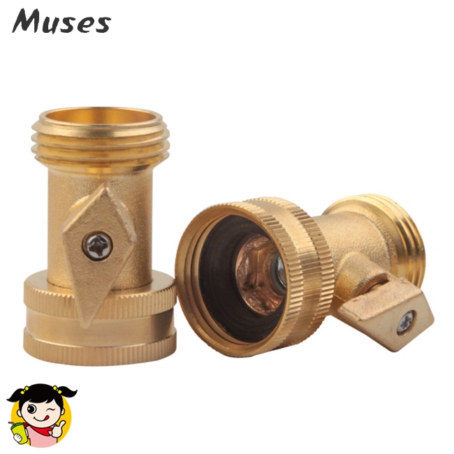 Bộ 2 Van Nối Ống Nước Một Chiều 3 / 4inch Bằng Đồng Thau