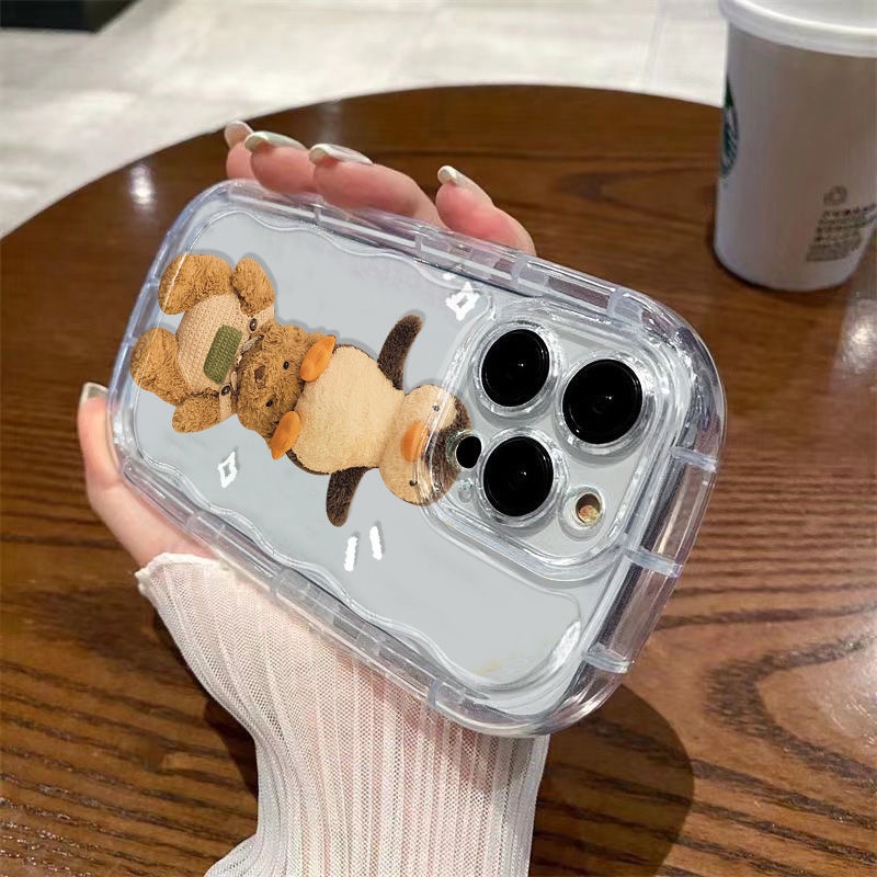 ✅Ốp Điện Thoại Mềm Trong Suốt Chống Sốc Hình Gấu / Chim Cánh Cụt Cho Iphone 13 711 / 8p / xr / 1412 promax