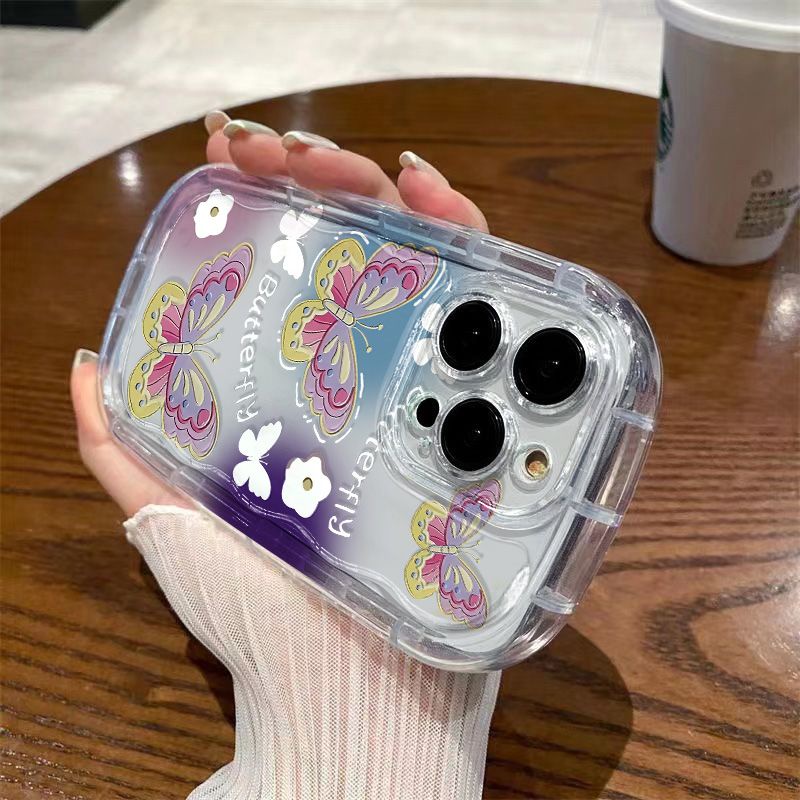 ✅Ốp Điện Thoại Dẻo Trong Suốt Họa Tiết Bươm Bướm Nhỏ Xinh Chống Sốc Cho Iphone 7 / promax 12iPhone14xs 1311 xr / 8p KTB5