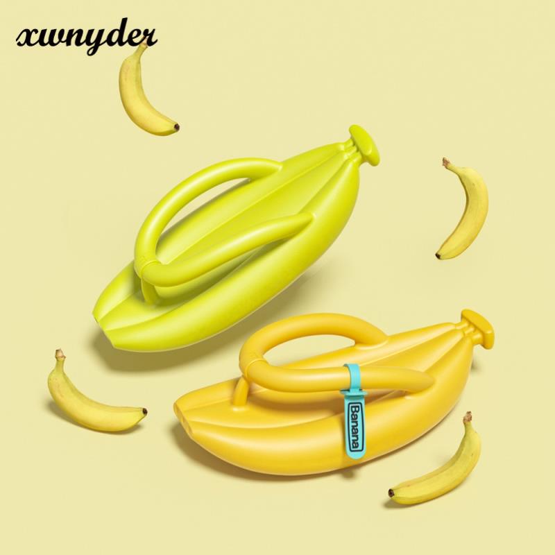 Dép Đi Trong Nhà Tắm / Ngoài Trời Bằng EVA Chống Trượt Hình Quả Chuối Dành Cho Nữ