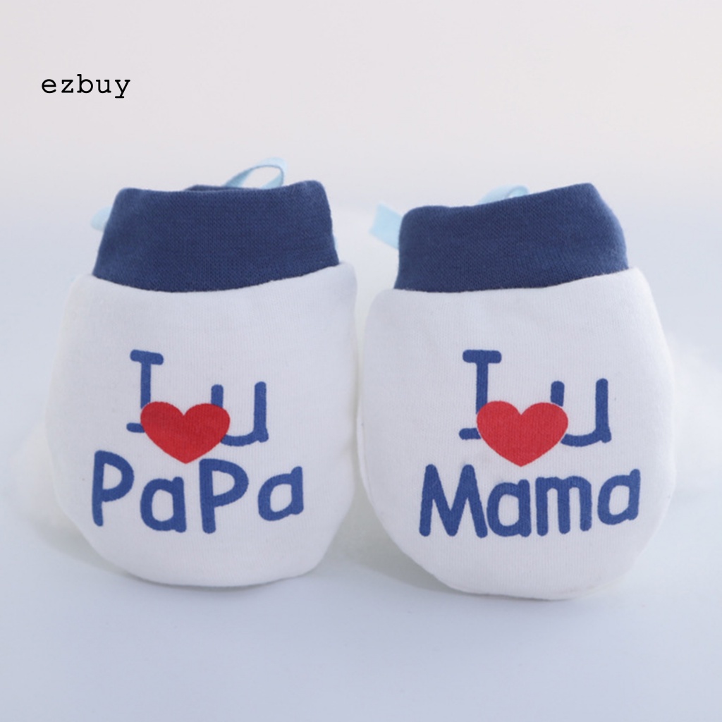 Găng Tay Giữ Ấm Chống Trầy Xước Bảo Vệ Mặt Dành Cho Trẻ Sơ Sinh 0-6 Tháng Tuổi