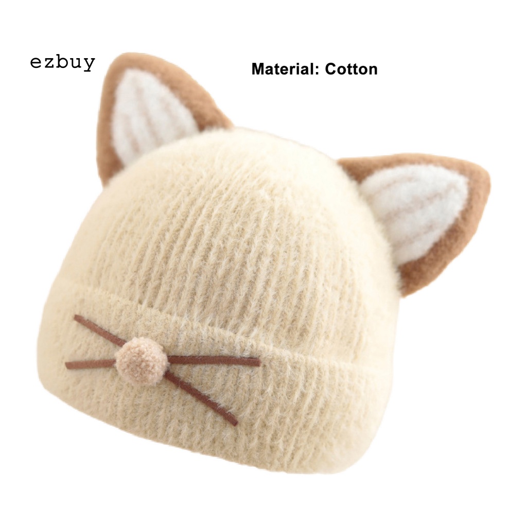 Mũ Cotton Giữ Ấm In Họa Tiết Hoạt Hình Thân Thiện Với Da Chống Mài Mòn Cho Bé Sơ Sinh