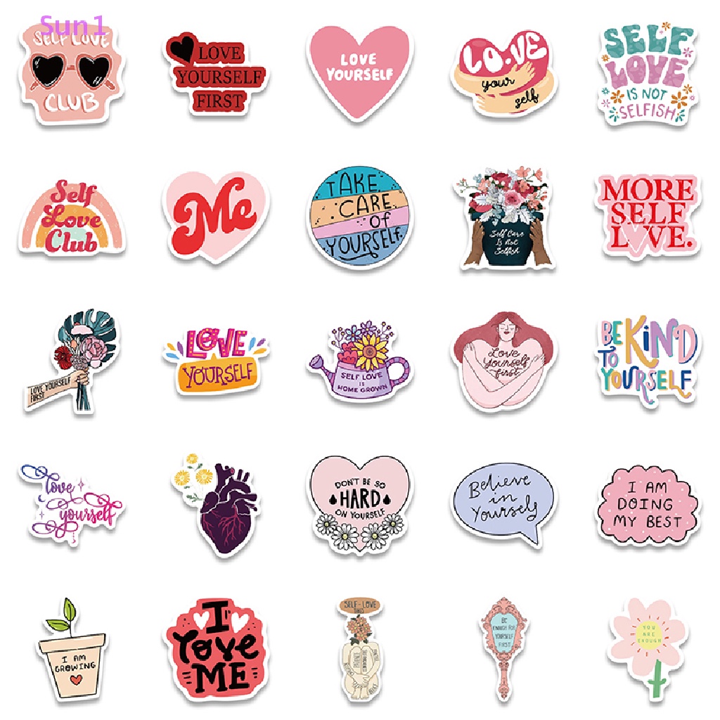 Set 50 Sticker Graffiti Dán Trang Trí Laptop Ghi Ta Ván Trượt Điện Thoại