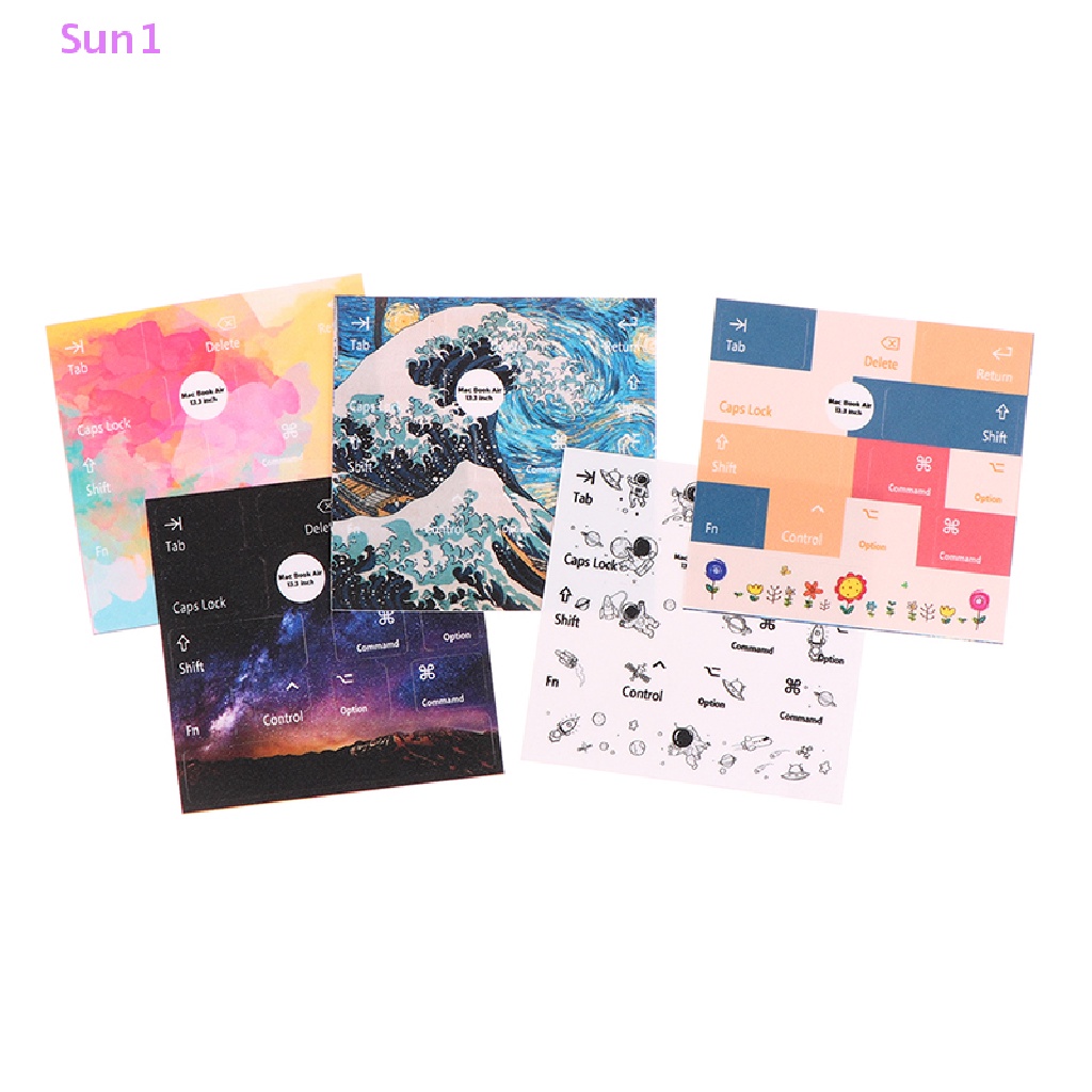 Miếng Dán Nút Bàn Phím Máy Tính In Chữ Tiếng Anh Sun1