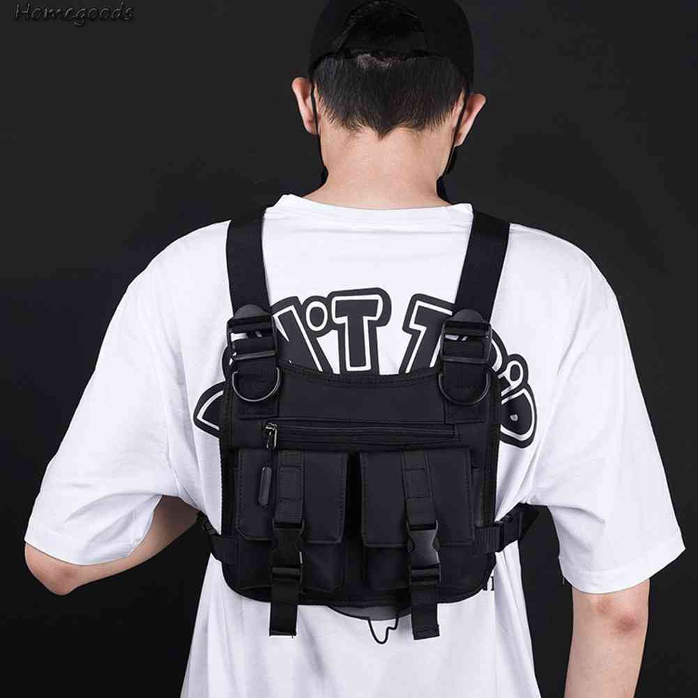 {COD} Túi Đeo Trước Ngực Đa Năng Phong Cách Hip hop Đường Phố Cho Nam [homegoods.vn]