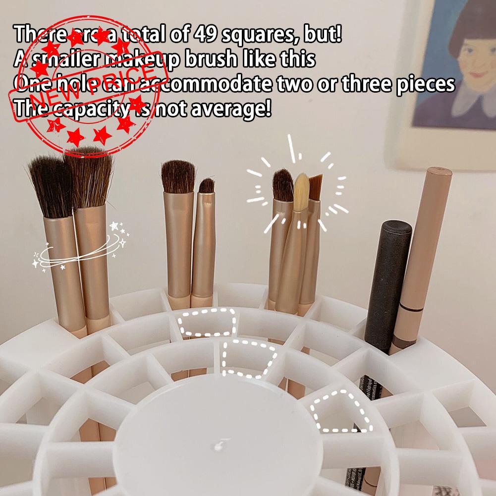 Giá Đỡ Cọ Trang Điểm Hình Tròn Nhiều Lỗ Đa Năng Tiện Dụng J6C2