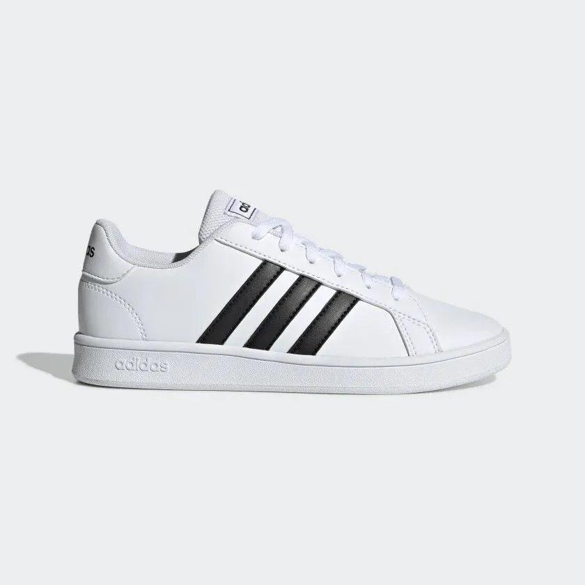 *CHÍNH HÃNG* Giày thể thao Sneaker Adidas Grand Court màu Trắng sọc Đen - Code: EF0103