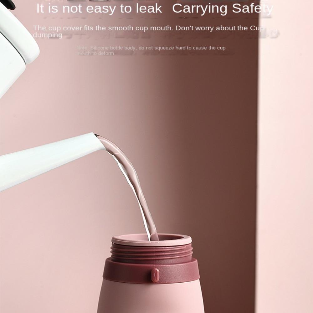 Bình Nước Silicone Hình Quả Thông Có Thể Thu Gọn Tiện Dụng Cho Bé