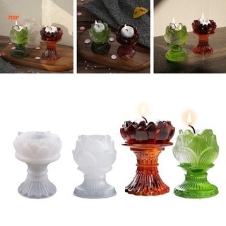 Khuôn Silicon Làm Giá Đỡ Gương Hình Hoa Sen Bằng Resin