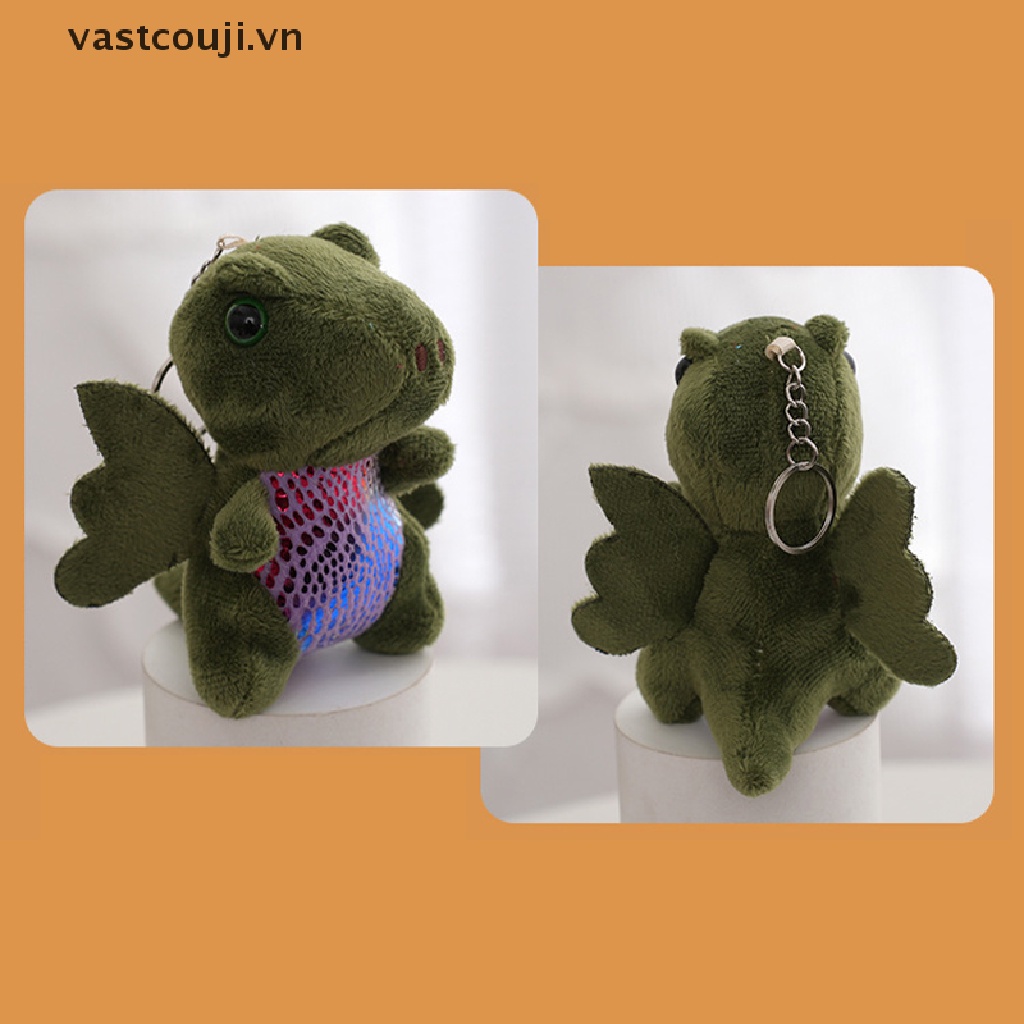 1 Móc Khóa Khủng Long Nhồi Bông Đáng Yêu 12cm