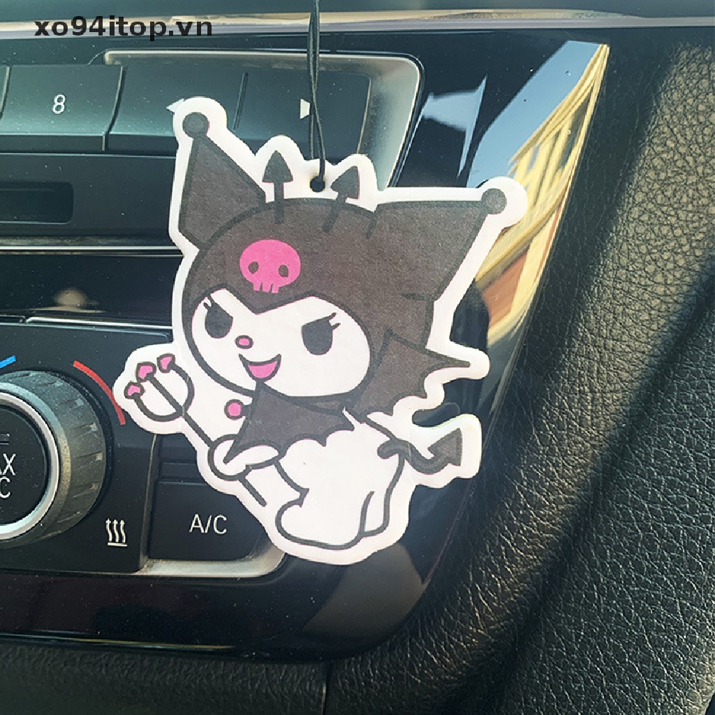 Xoitop Set 5 Giấy Khử Mùi Treo Xe Hơi / Tủ Quần Áo Hình Thỏ Kuromi Melody Tự Nhiên Đáng Yêu