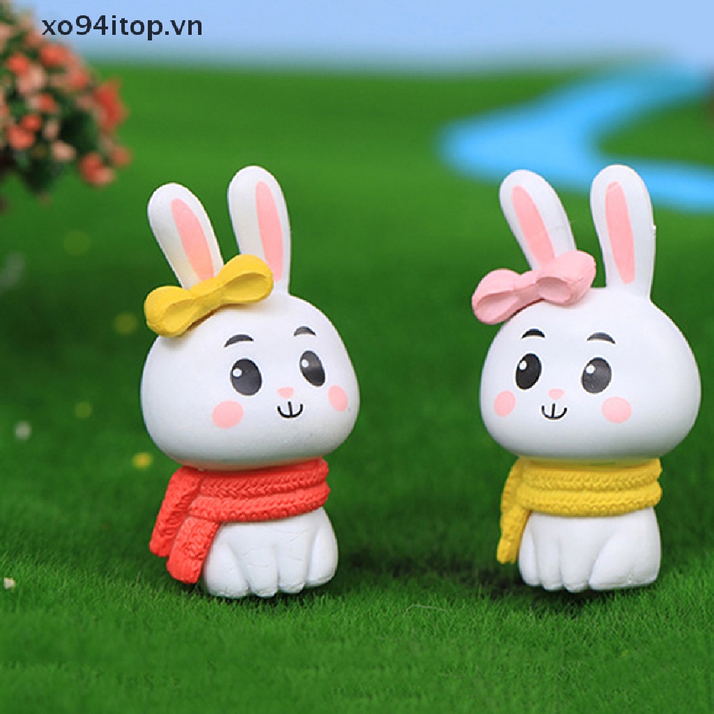 1 Tượng Thỏ Đáng Yêu Trang Trí Tiểu Cảnh