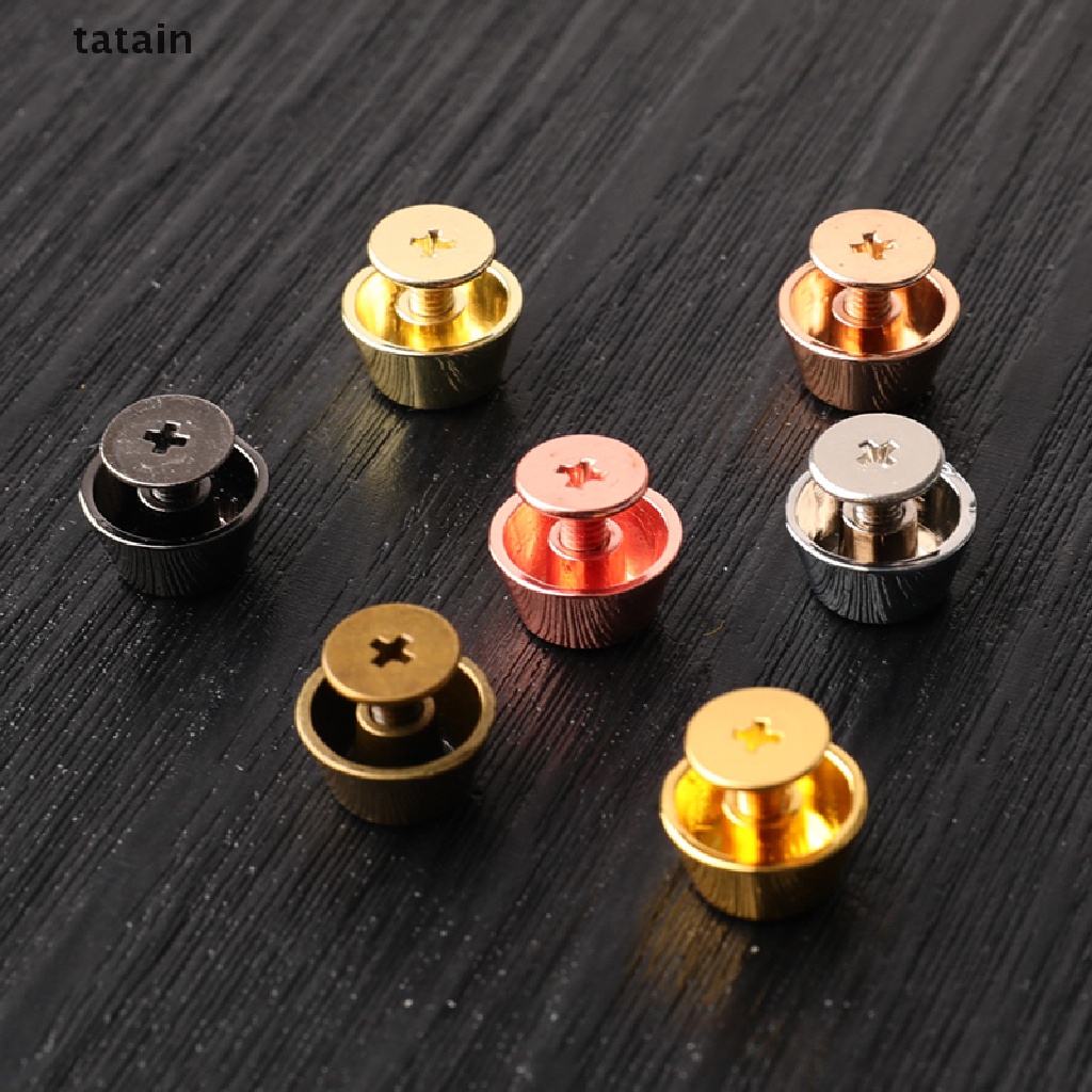 Set 4 Đinh Tán Hình Xô Bằng Kim Loại Dùng Để Làm Đồ Da / Đinh Tán