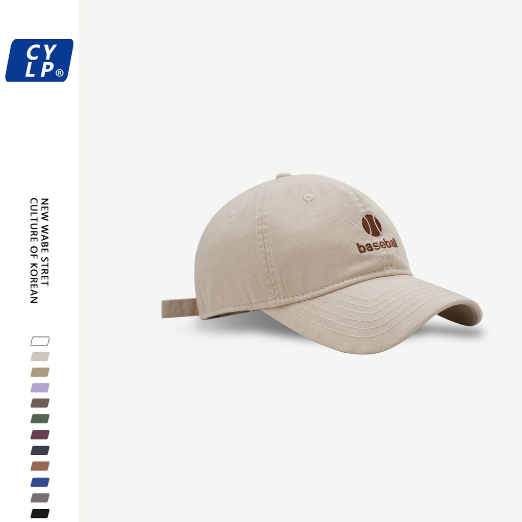 Mũ Lưỡi Trai Mềm Thêu Chữ Phong Cách Đường Phố Hàn Quốc Cá Tính