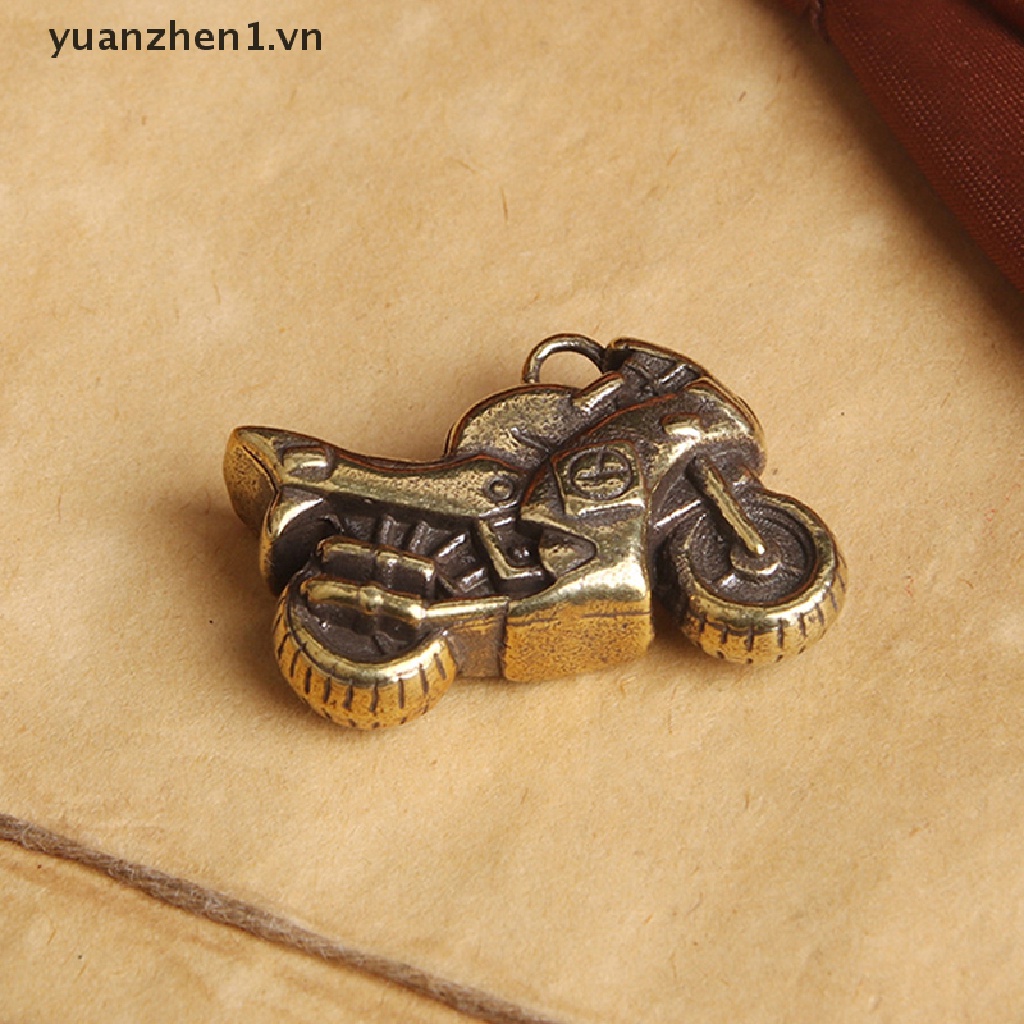 Zheng Móc Khóa Hình Tượng Xe Máy Bằng Đồng Thau Thủ Công Treo Trang Trí Xe Hơi