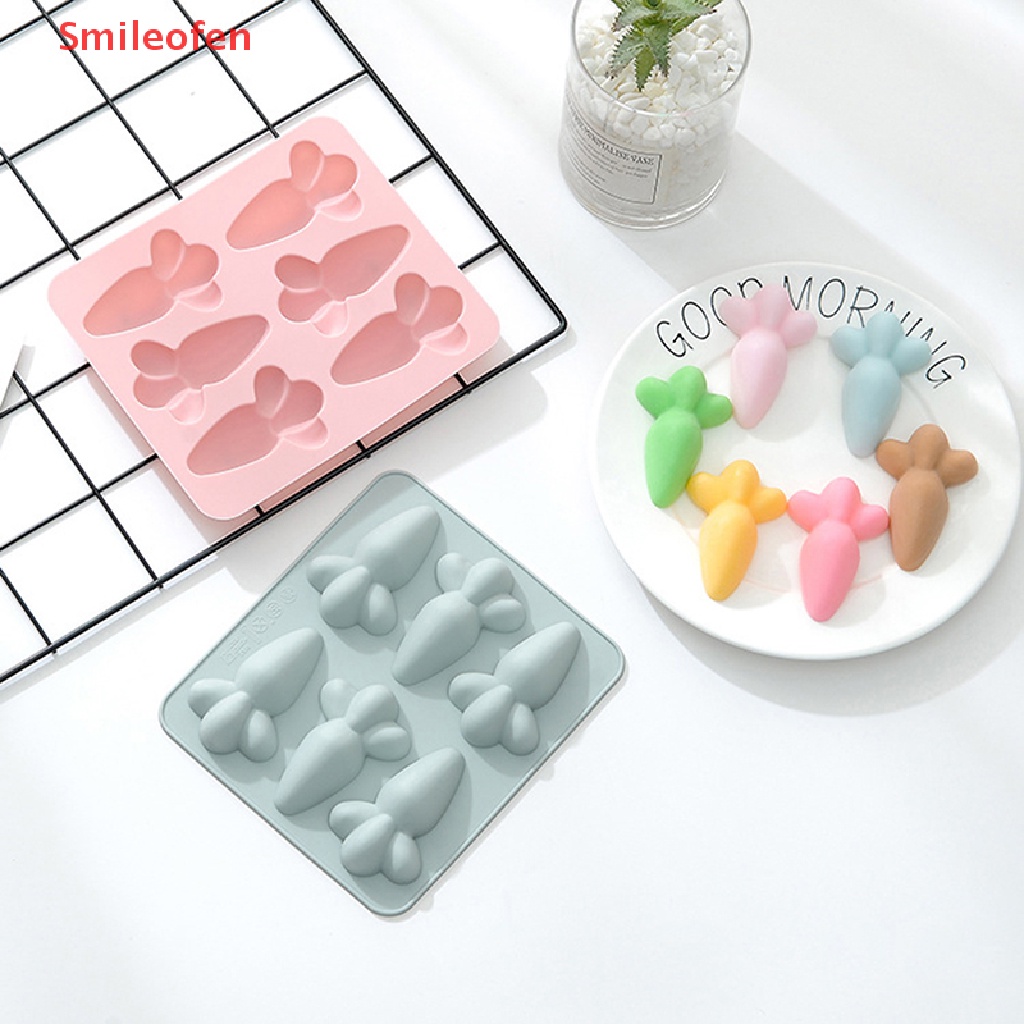Khuôn Silicon Làm Bánh / Sô Cô La Hình Củ Cà Rốt DIY Mới
