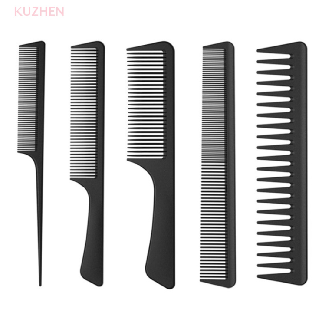 KUZHEN Bộ Lược Chải Tóc Bằng Sợi Carbon Chuyên Nghiệp Cho Salon
