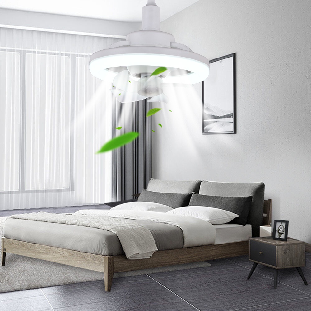 Quạt Trần Có Đèn LED Xoay 360 Độ 48W / 60W°Bộ Điều Khiển Từ Xa Điều Chỉnh Âm Lượng Không Khí Xoay Được Cho Phòng Bếp / Phòng Ngủ / Phòng Ăn
