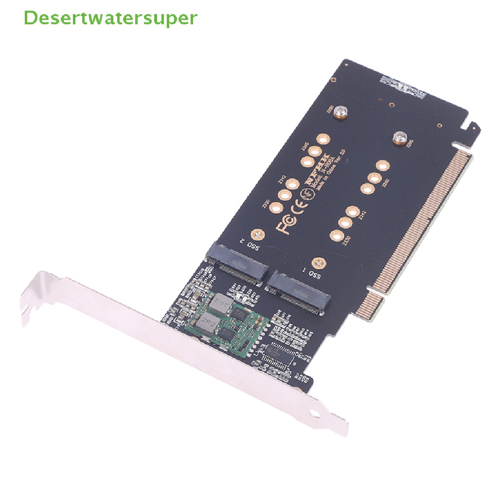 1 Thẻ Bài PCI-E m.2 X16 Sang 4X NVME Pcie PCIE3.0 GEN3 X16 Đến 4 * NVME