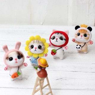 Bộ Dụng Cụ Đan Len Thủ Công Hình Mèo Dễ Thương