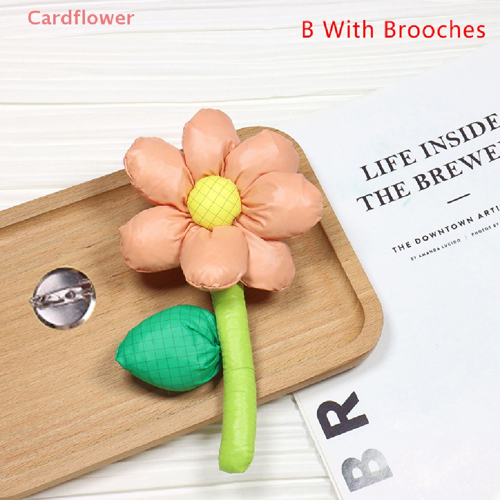 1 Huy Hiệu Hoa Hướng Dương 3D Trang Trí Quần Áo DIY Mới