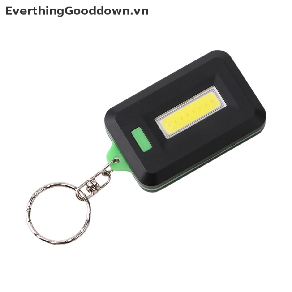 Đèn Pin LED COB Mini Chống Thấm Nước Có Móc Khóa Tiện Dụng Mang Theo Du Lịch Cắm Trại