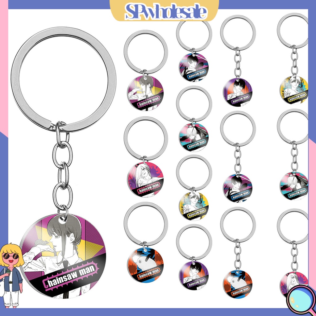 <SPwholesale> Móc Khóa Hình Nhân Vật Hoạt Hình Anime Bằng Thép Không Gỉ