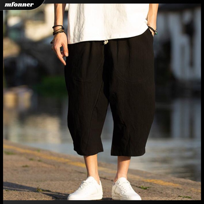 Quần Dài Nam Vải Lanh Màu Sắc Thời Trang