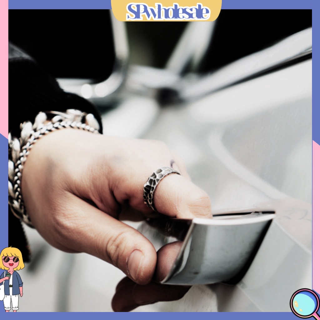 <SPwholesale> Nhẫn Hở Họa Tiết Vết Nứt Bằng Hợp Kim Phong Cách Retro Cá Tính Làm Quà Tặng Sinh Nhật Cho Nam
