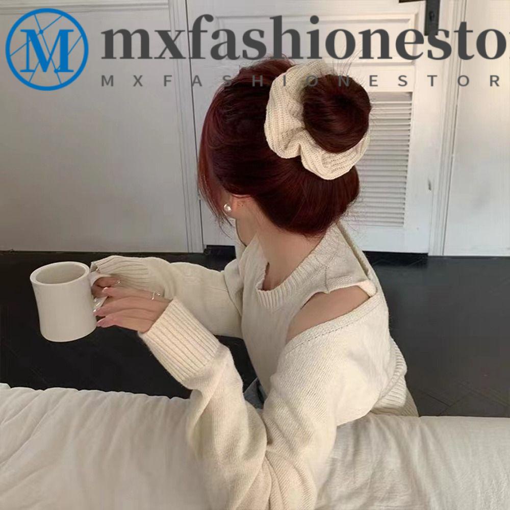 Dây Cột Tóc Cao Su Đan Len Màu Kẹo Đơn Giản Phong Cách Hàn Quốc Dễ Thương