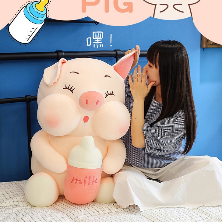 Thú Nhồi Bông Hình Chú Heo Xinh Xắn Dễ Thương