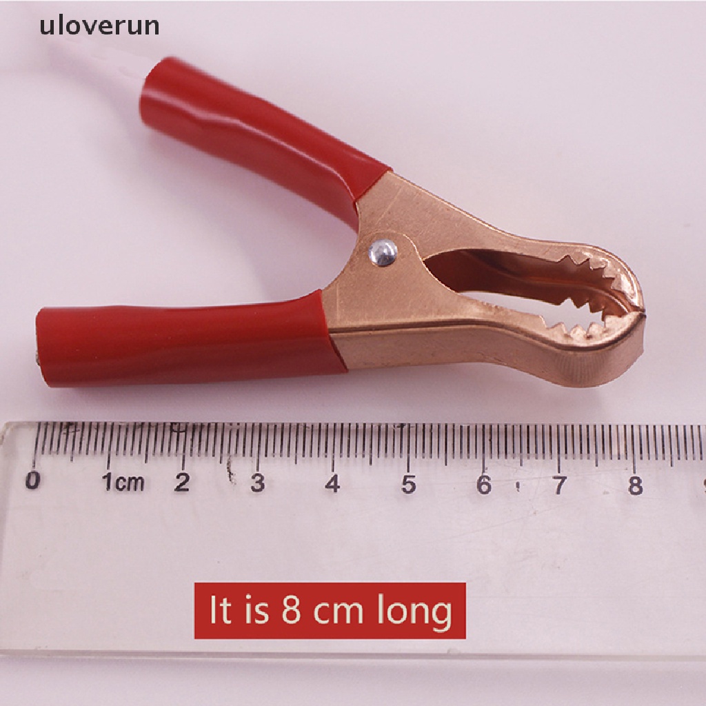 Set 2 Kẹp Cá Sấu Thử Điện 30A Màu Đỏ + Đen Chuyên Dụng