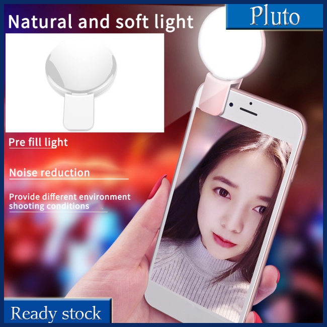 Đèn Led Tròn Kẹp Điện Thoại Hỗ Trợ Chụp Hình Selfie