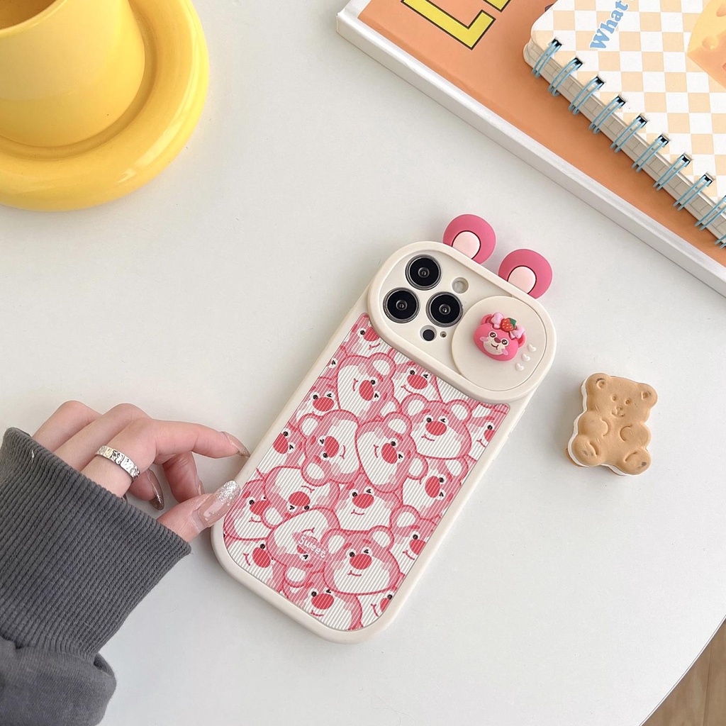 Ốp Điện Thoại TPU Silicon Mềm Chống Sốc In Hình Gấu Winnie 3D Cho iPhone 14 Pro Max 14 Plus 13 12 11