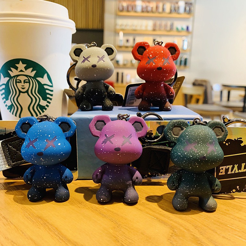 Móc Khoá Phụ Kiện Xe Túi Xách Hình Gấu Hàn Quốc Móc Khóa KOBI