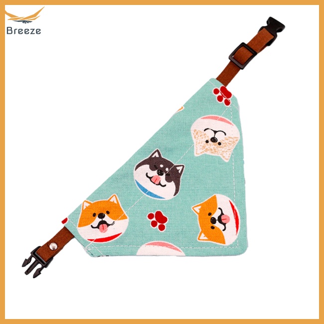 Yếm Tam Giác Bằng Vải Cotton Mềm Mại Thoải Mái Có Thể Điều Chỉnh Cho Thú Cưng